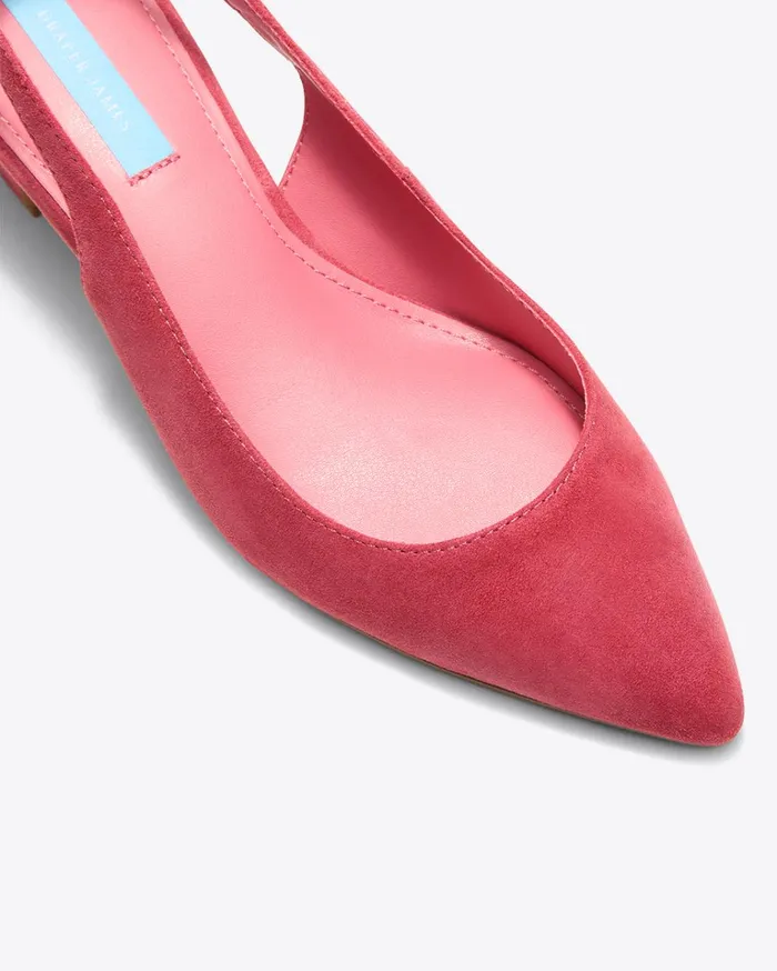 Draper James Calla Slingback In Pink Women Heels