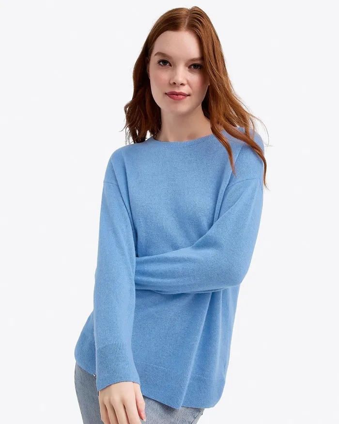 Draper James Cashmere Crewneck Sweater Women Sweaters