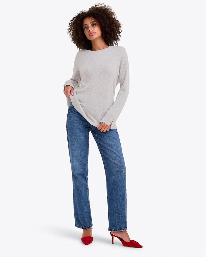 Draper James Cashmere Crewneck Sweater Women Tops