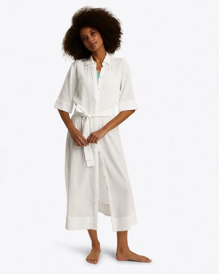 Draper James Crinkle Cotton Coverup Women Dresses