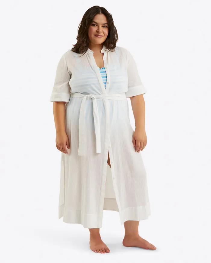 Draper James Crinkle Cotton Coverup Women Dresses