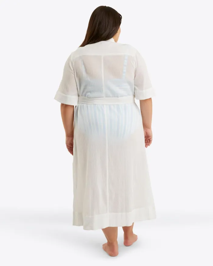 Draper James Crinkle Cotton Coverup Women Dresses