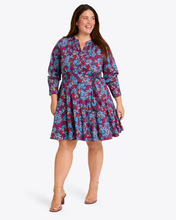 Draper James Imogen Mini Shirtdress In Stretch Poplin Women Dresses