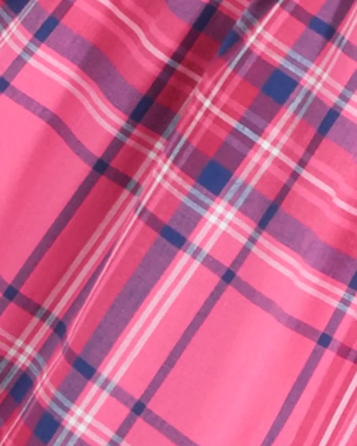 Draper James Jessie Shift Dress In Pink Angie Plaid Women Dresses
