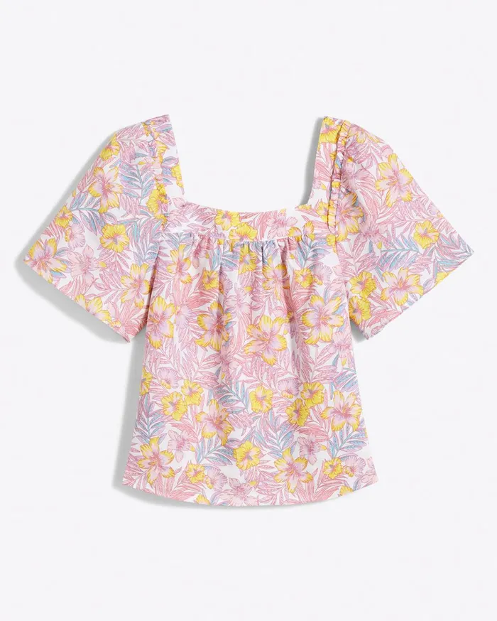Draper James Maren Top In Lily Floral Women Tops