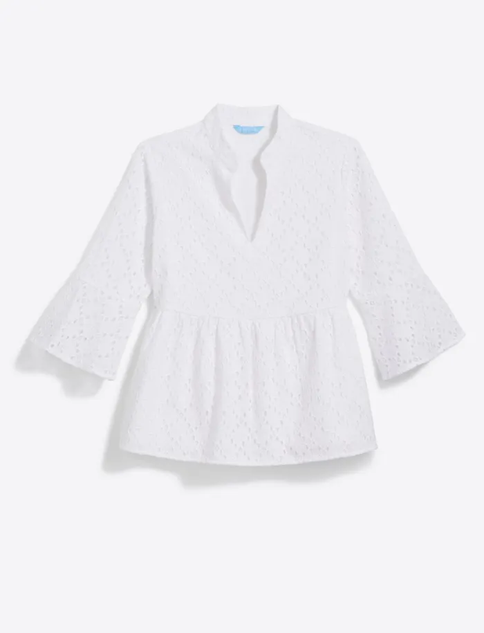 Draper James Maya Top In Eyelet Women Tops