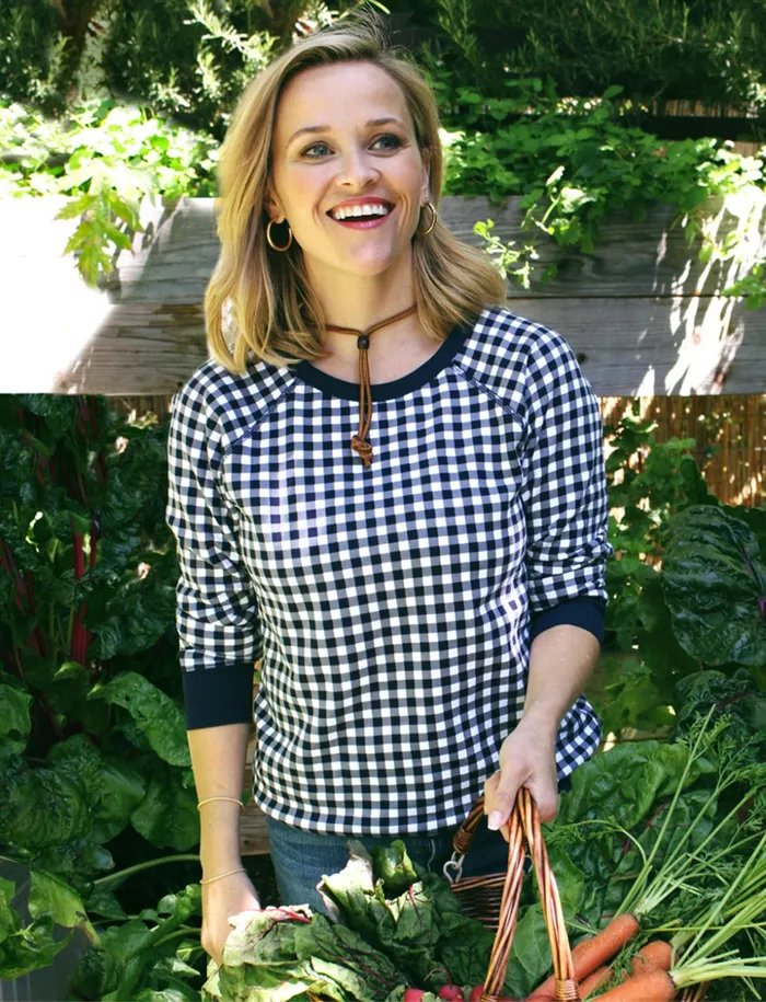 Draper James Natalie Sweatshirt In Gingham Women Lounge and Pajamas