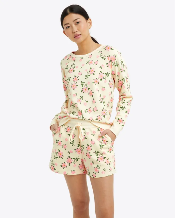 Draper James Natalie Sweatshirt In Magnolia Women Sweaters