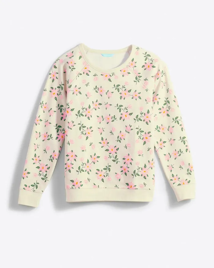 Draper James Natalie Sweatshirt In Magnolia Women Sweaters