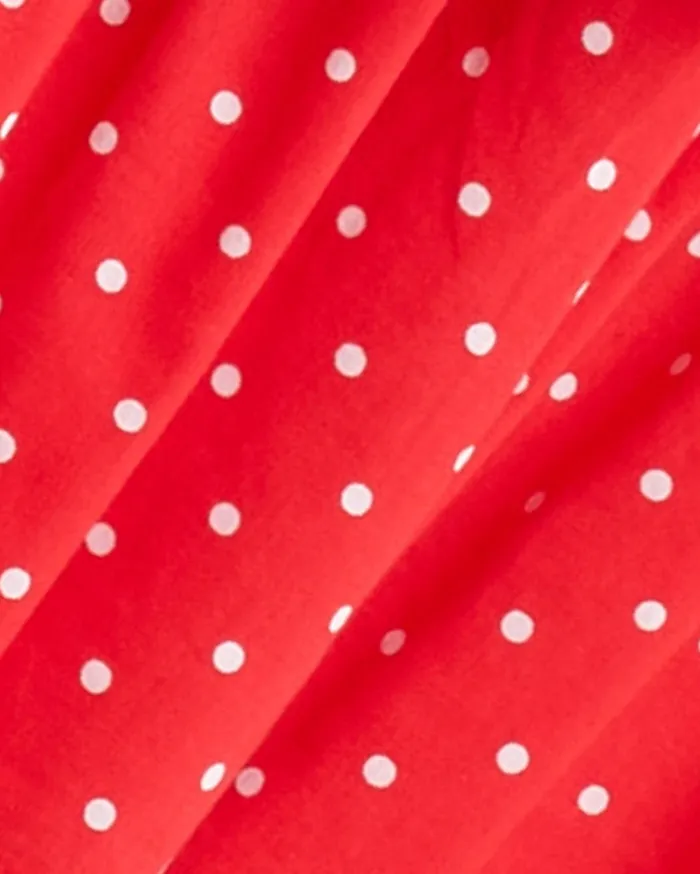 Draper James Sawyer Dress In Red Polka Dot Women Dresses