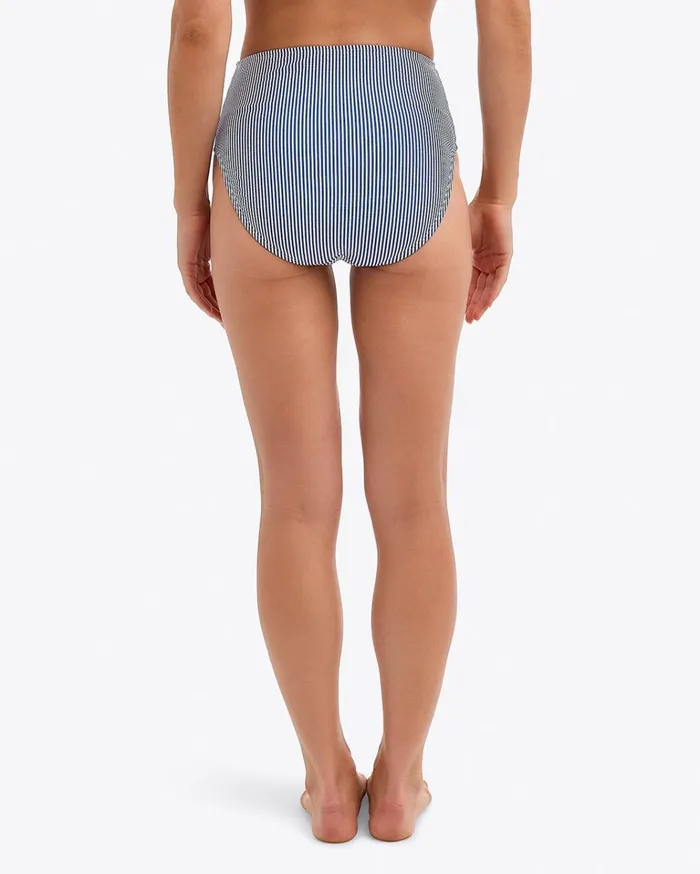 Draper James Seersucker High Waist Bottom Women Swim
