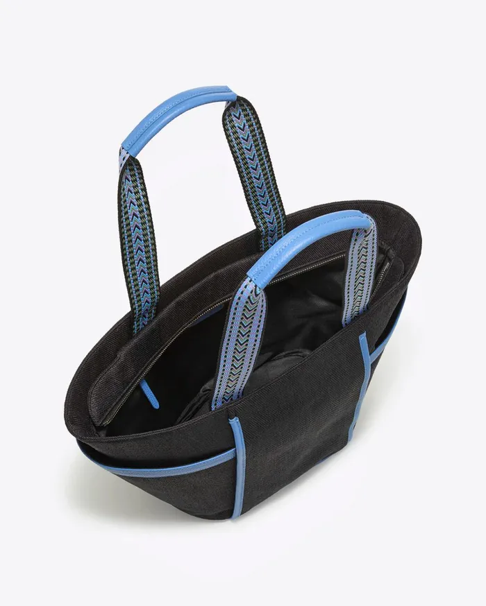 Draper James Tapered Twill Tote In Black Women Handbags