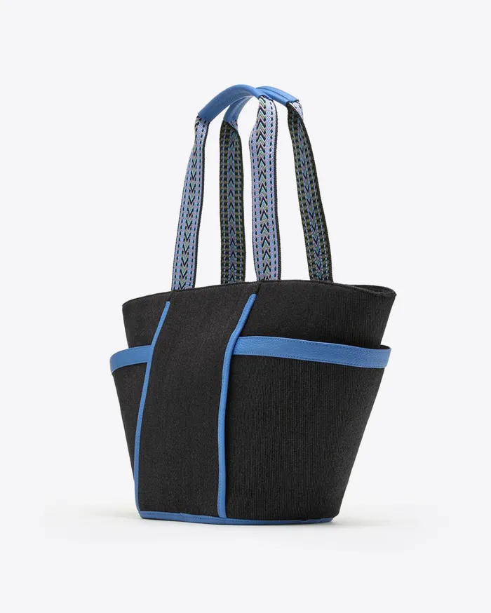 Draper James Tapered Twill Tote In Black Women Handbags
