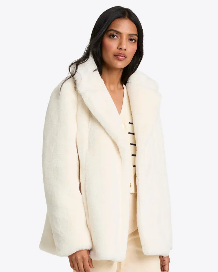 Draper James Teddy Coat Women Jackets and Outerwear