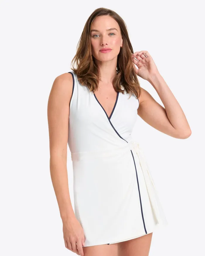 Draper James Tennis Dress In White Women Dresses