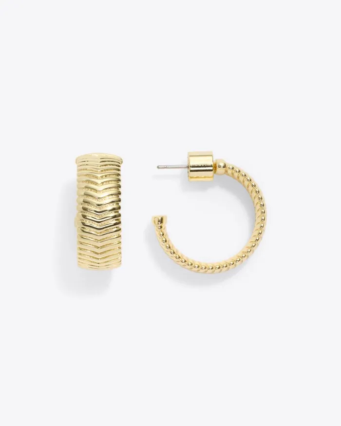Draper James Textured Hoop Women Jewelry
