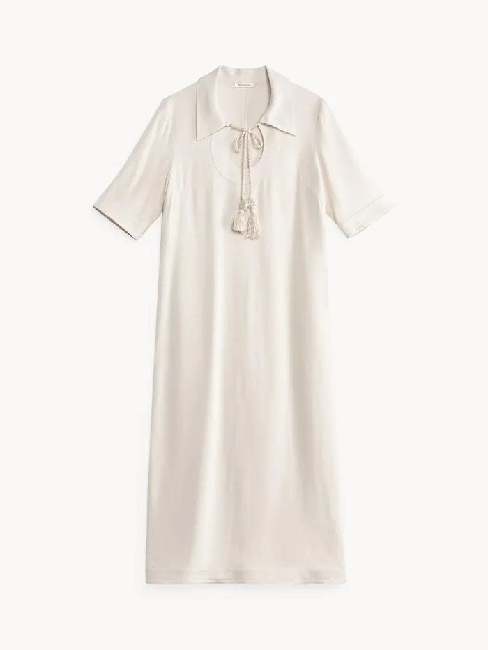 Dresses Women By Malene Birger Brinney Maxi Dress Oyster Gray