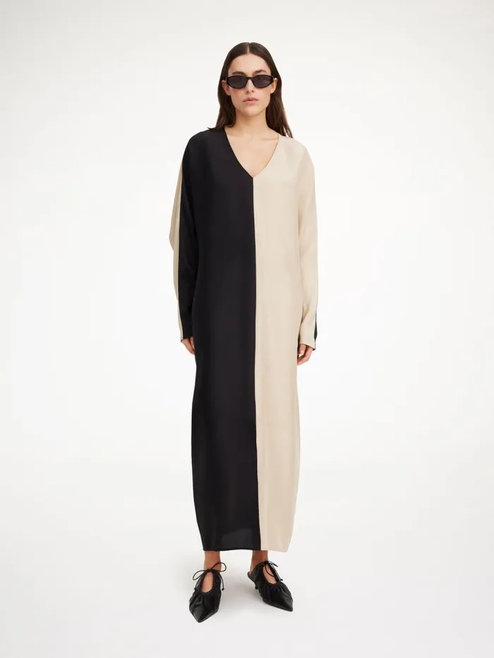 Dresses Women By Malene Birger Lucine Silk Maxi Dress Black