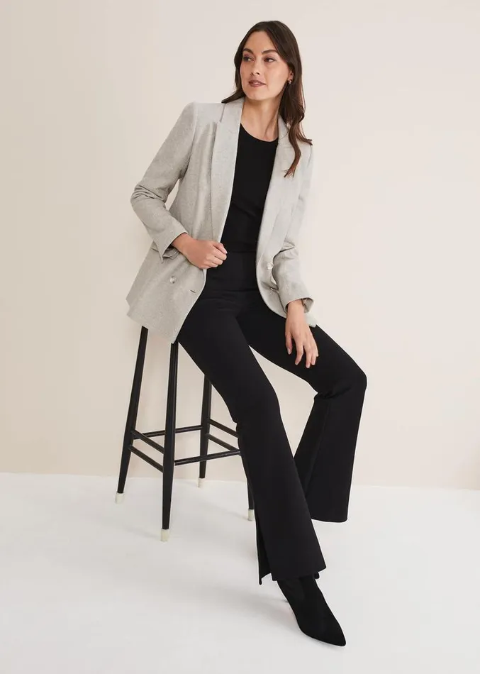 Drew Wool Blazer Greyneutral Women Phase Eight Jackets