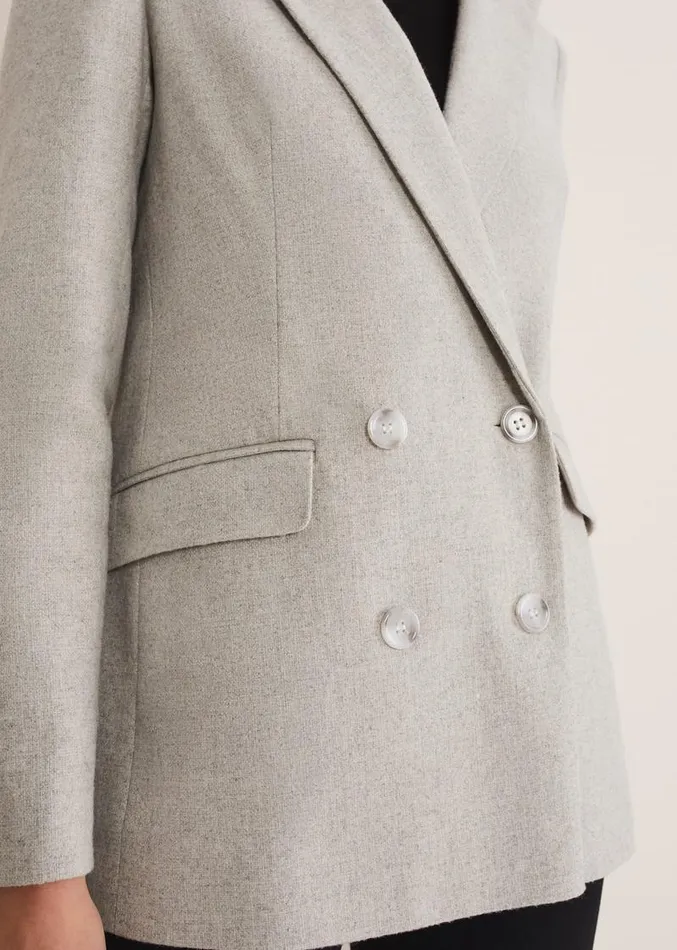 Drew Wool Blazer Greyneutral Women Phase Eight Jackets