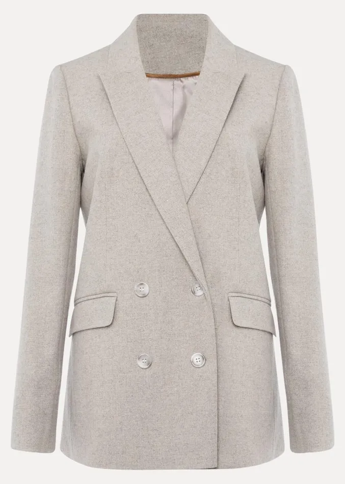 Drew Wool Blazer Greyneutral Women Phase Eight Jackets