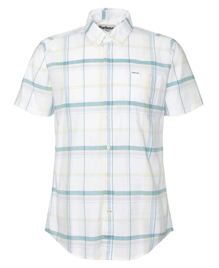 Dudley Tailored Shirt Lemon Men Barbour Shirts