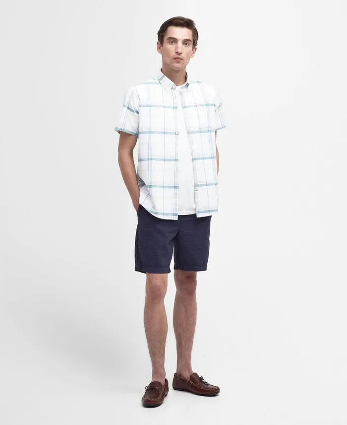 Dudley Tailored Shirt Lemon Men Barbour Shirts
