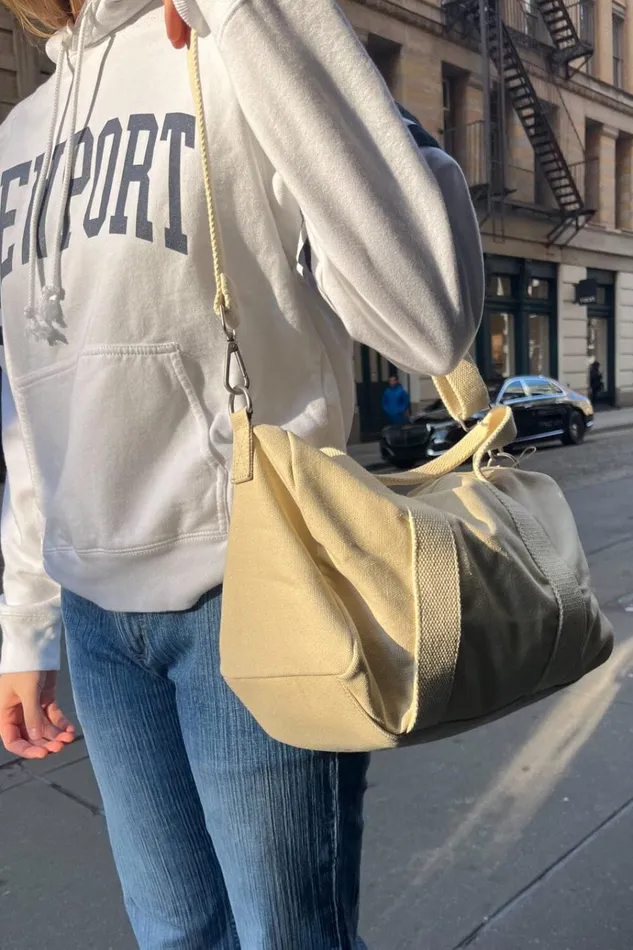 Duffle Bag Ivory Women Brandy Melville Bags and Backpacks