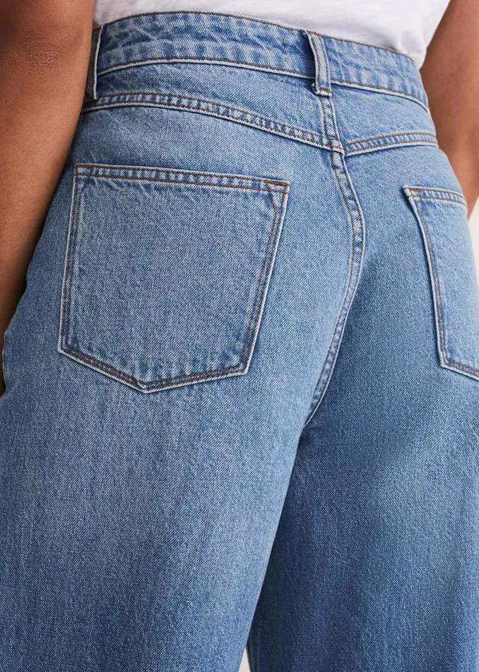 Eleyana Mid Wash Wide Leg Jean Mid Wash Women Phase Eight Trousers