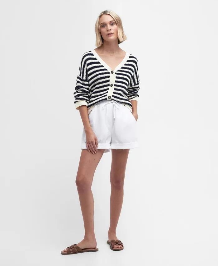 Elsden Shorts Classic White Women Barbour Trousers and Shorts