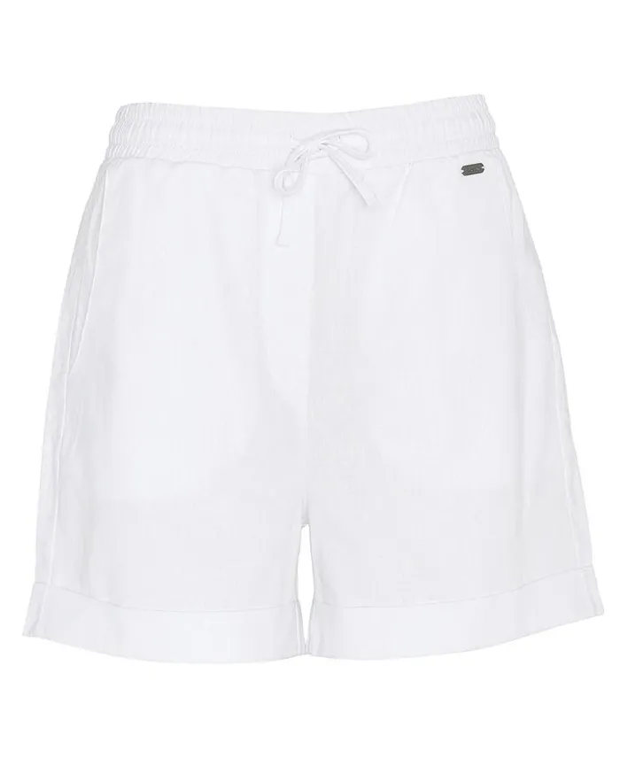 Elsden Shorts Classic White Women Barbour Trousers and Shorts