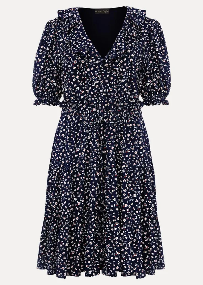 Emily Ditsy Print Dress Navy Women Phase Eight Dresses