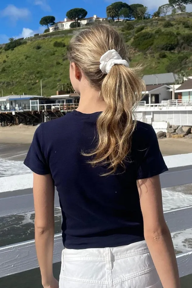 Emma Saint Moritz Top Navy Blue Women Brandy Melville Tops