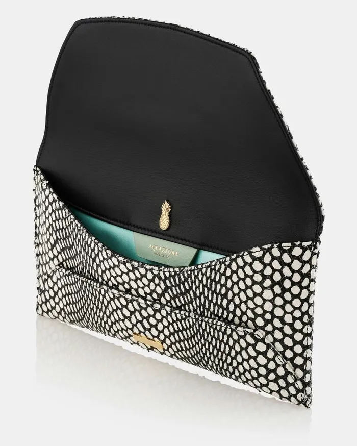 Envelope Clutch Blackwhite Women Aquazzura Clutch Bags Envelope Clutch Blackwhite Women Aquazzura Clutch Bags