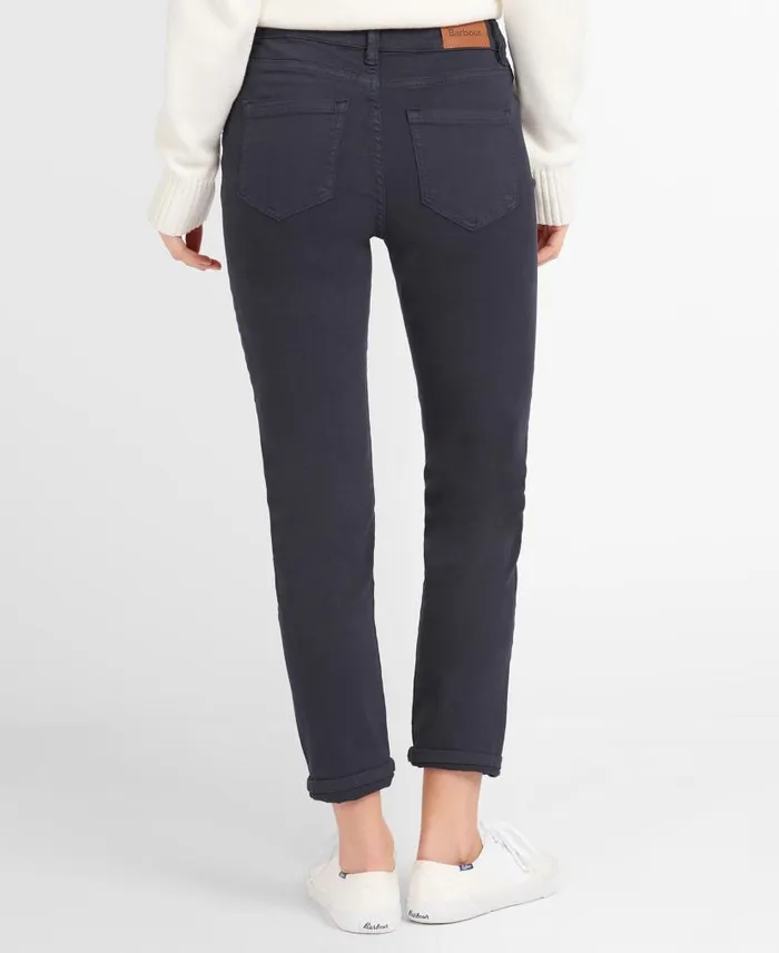 Essential Slim Jeans White Women Barbour Trousers and Shorts