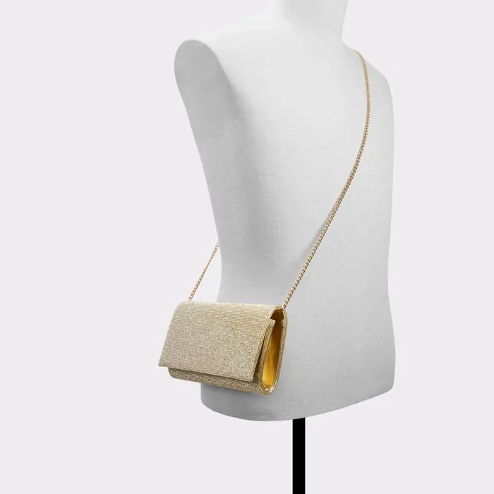 Fahari Champagne Women ALDO Clutches and Evening Bags