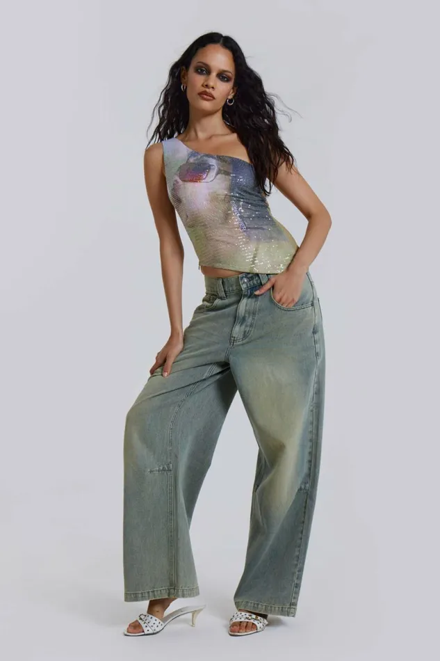 Fantasy Top Multi Women Jaded London Crop Tops