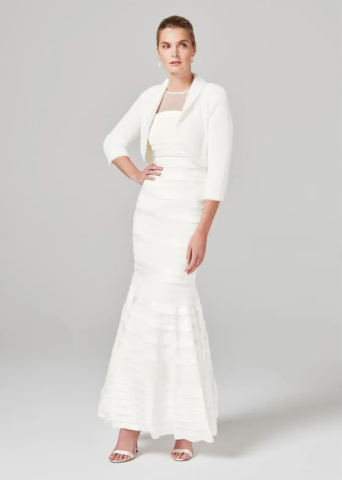 Fay Fluffy Bolero Ivory Women Phase Eight Jackets