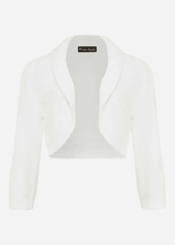 Fay Fluffy Bolero Ivory Women Phase Eight Jackets