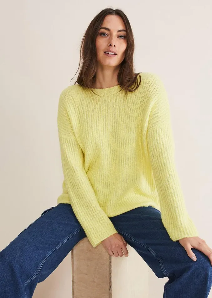Fay Mohair Open Knitted Jumper Sherbet Women Phase Eight Knitwear