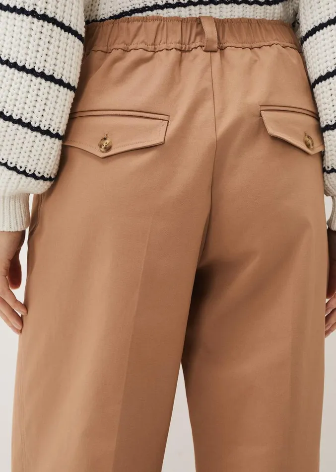 Faya Wide Leg Tailored Trouser Caramel Women Phase Eight Trousers