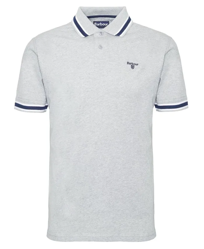 FeatherStone Polo Shirt Classic White Men Barbour Polo Shirts
