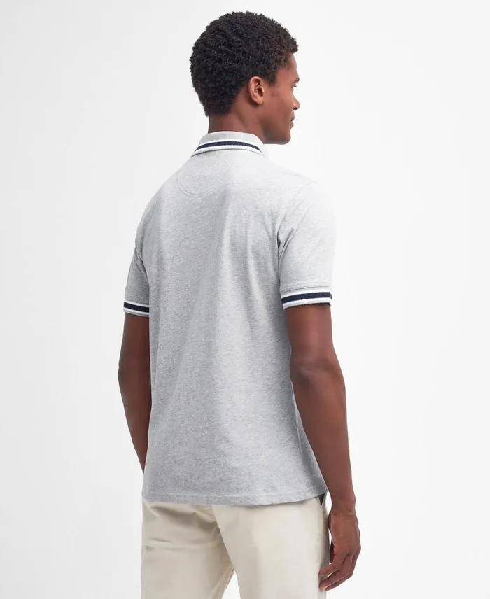 FeatherStone Polo Shirt Classic White Men Barbour Polo Shirts