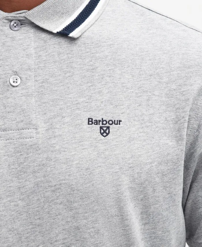 FeatherStone Polo Shirt Classic White Men Barbour Polo Shirts
