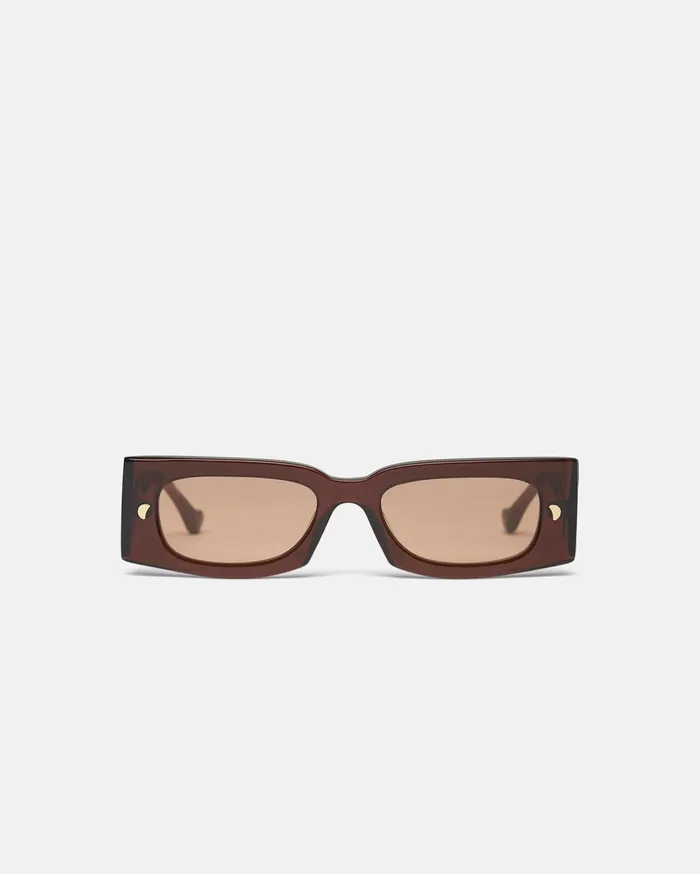 Fenna BioPlastic Sunglasses Brown WomenMen Nanushka Eyewear