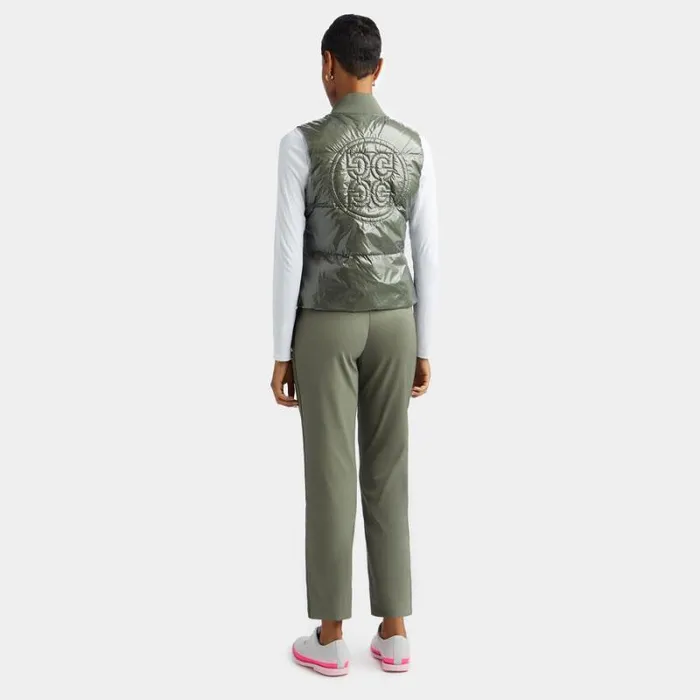 GFORE CIRCLE G039S COATED NYLON QUILTED PUFFER VEST Isle Women Outerwear