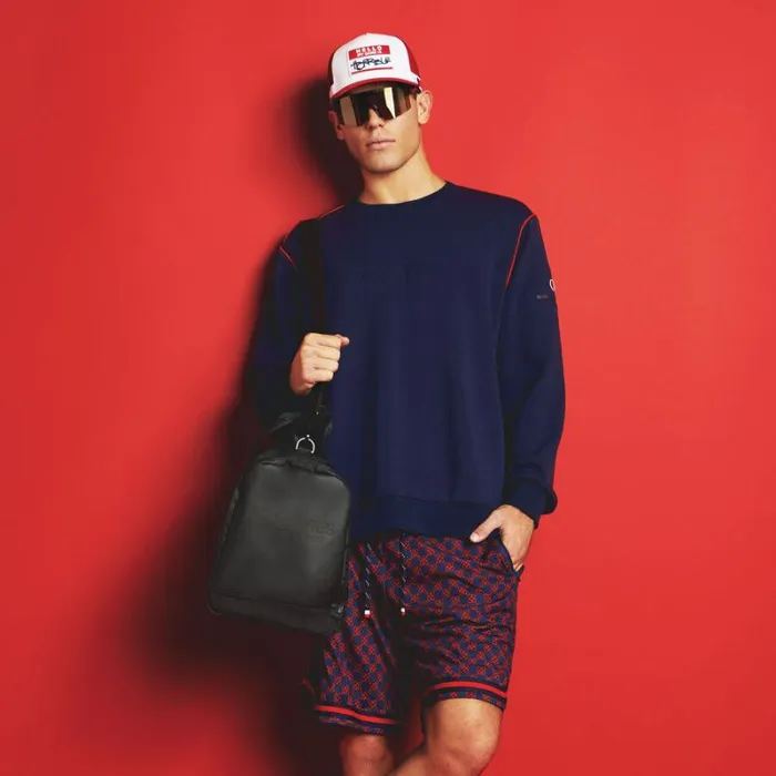 GFORE DOUBLE KNIT OVERSIZED OPS SWEATSHIRT Patriot Navy Men Hoodies and Tees