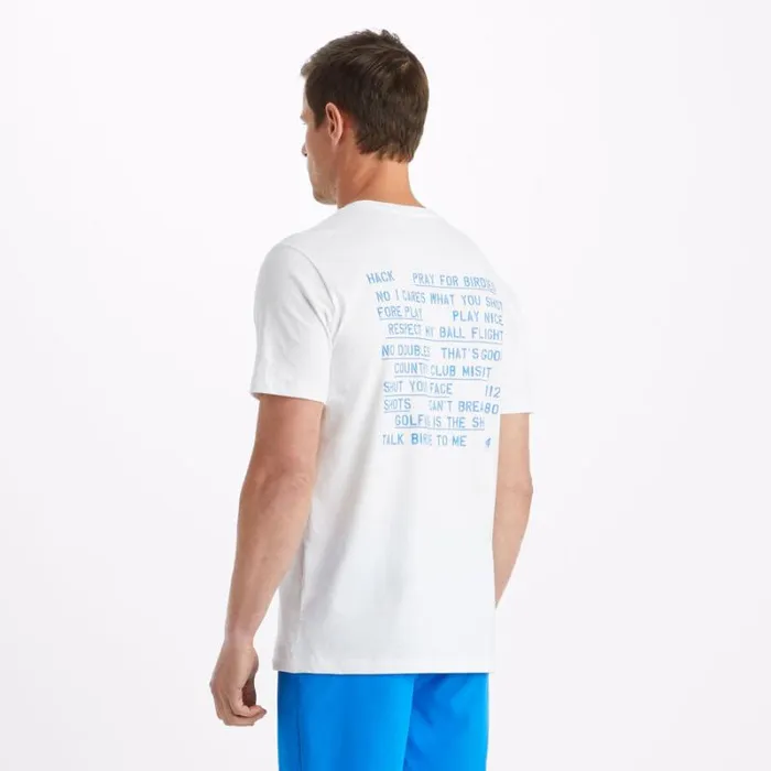 GFORE LIMITED EDITION WORDS COTTON TEE Snow Men Hoodies and Tees