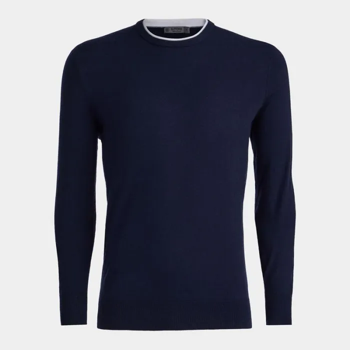 GFORE MERINO WOOL BLEND CREWNECK SWEATER Twilight Men Sweaters
