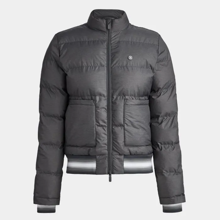 GFORE NYLON MLANGE PUFFER JACKET Charcoal Heather Grey Women Outerwear
